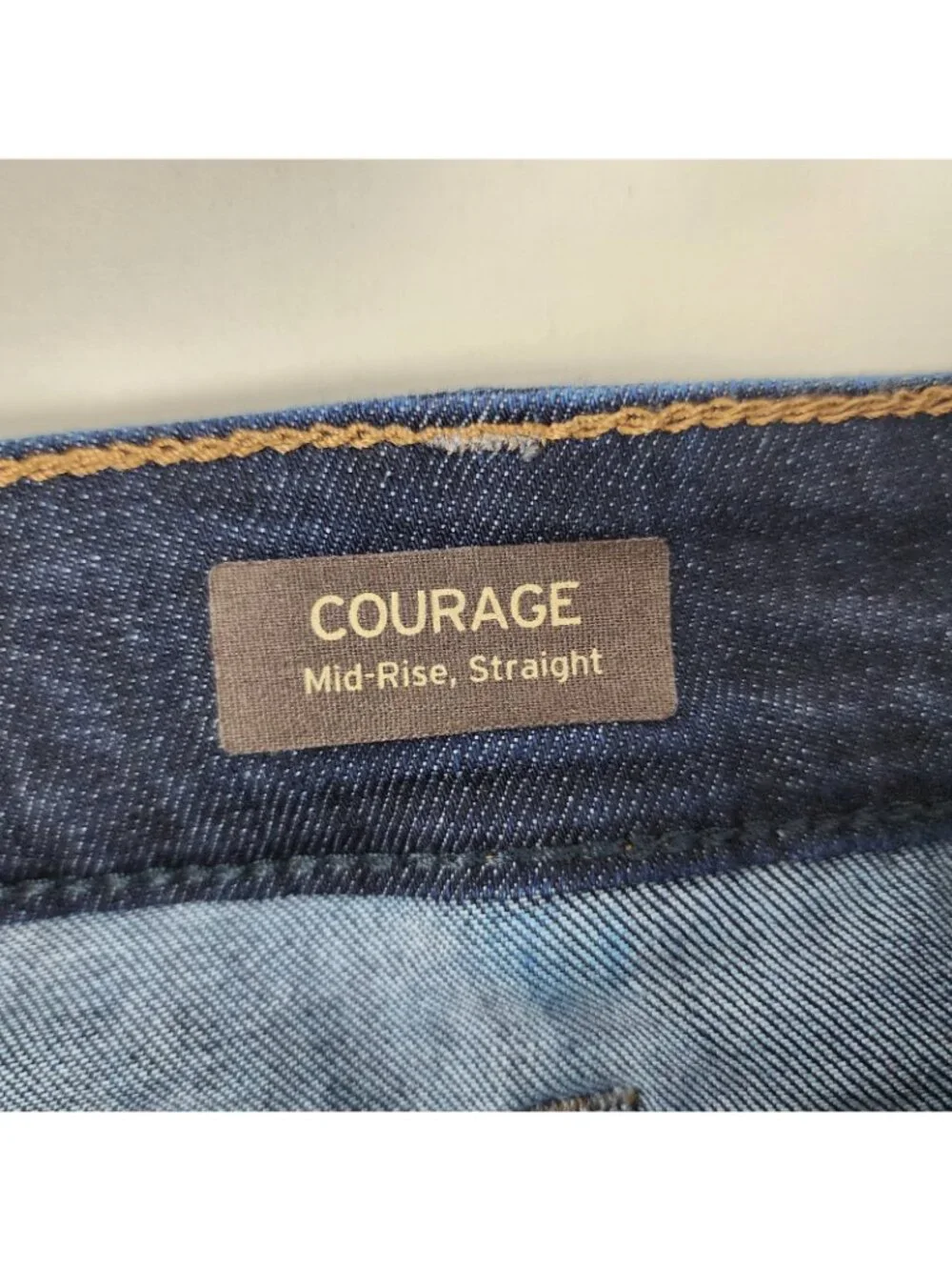 34 Heritage Jeans Mens 42x31 Blue Courage Straight Leg Dark Wash Denim